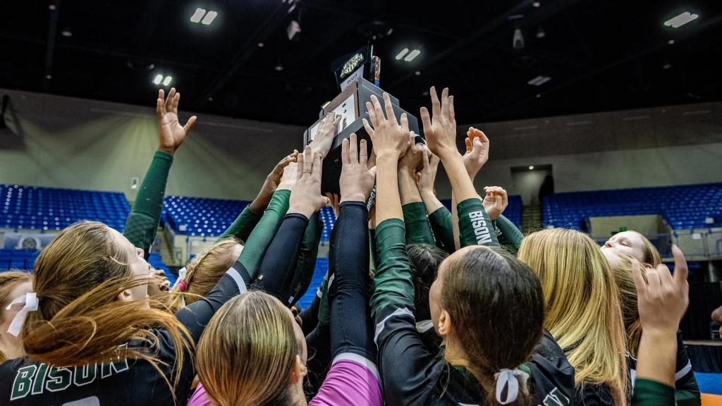 Bison volleyball wins GAC Championship The Bison